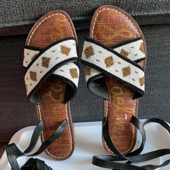 Sam EDELMAN beaded sandals - Picture 2 of 3